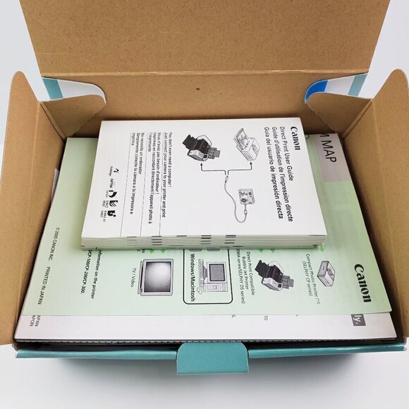 Canon PowerShot SD550 Digital Elph CB-2LU Charger Manuals, Box, Disc *No Camera* - Picture 12 of 12